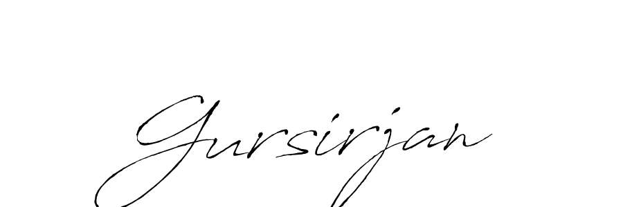 Design your own signature with our free online signature maker. With this signature software, you can create a handwritten (Antro_Vectra) signature for name Gursirjan. Gursirjan signature style 6 images and pictures png
