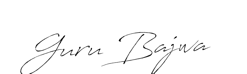 Make a beautiful signature design for name Guru Bajwa. With this signature (Antro_Vectra) style, you can create a handwritten signature for free. Guru Bajwa signature style 6 images and pictures png