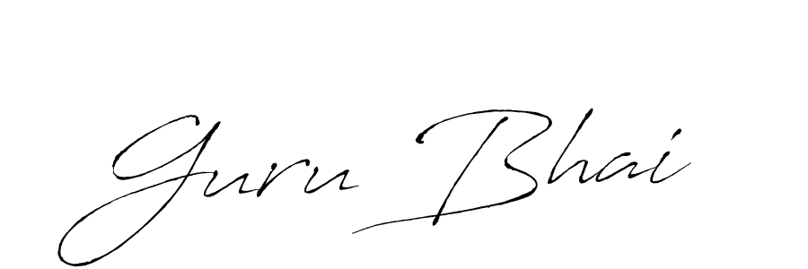 How to make Guru Bhai name signature. Use Antro_Vectra style for creating short signs online. This is the latest handwritten sign. Guru Bhai signature style 6 images and pictures png
