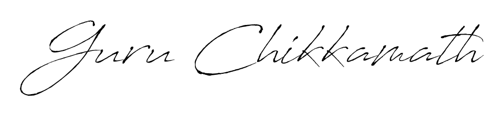Also we have Guru Chikkamath name is the best signature style. Create professional handwritten signature collection using Antro_Vectra autograph style. Guru Chikkamath signature style 6 images and pictures png