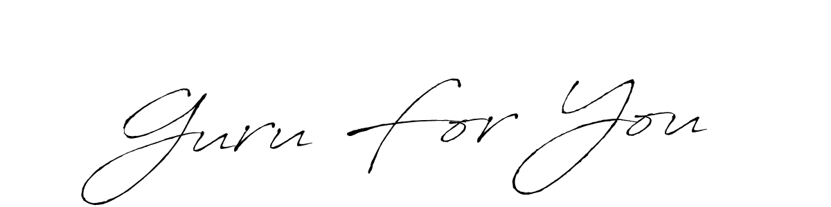 if you are searching for the best signature style for your name Guru For You. so please give up your signature search. here we have designed multiple signature styles  using Antro_Vectra. Guru For You signature style 6 images and pictures png