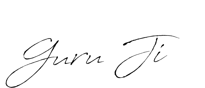 Design your own signature with our free online signature maker. With this signature software, you can create a handwritten (Antro_Vectra) signature for name Guru Ji. Guru Ji signature style 6 images and pictures png