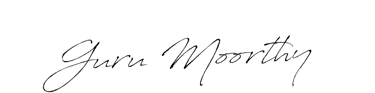 Guru Moorthy stylish signature style. Best Handwritten Sign (Antro_Vectra) for my name. Handwritten Signature Collection Ideas for my name Guru Moorthy. Guru Moorthy signature style 6 images and pictures png