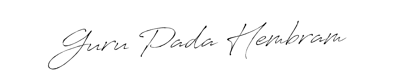 Use a signature maker to create a handwritten signature online. With this signature software, you can design (Antro_Vectra) your own signature for name Guru Pada Hembram. Guru Pada Hembram signature style 6 images and pictures png