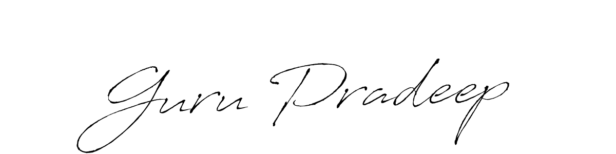 How to Draw Guru Pradeep signature style? Antro_Vectra is a latest design signature styles for name Guru Pradeep. Guru Pradeep signature style 6 images and pictures png