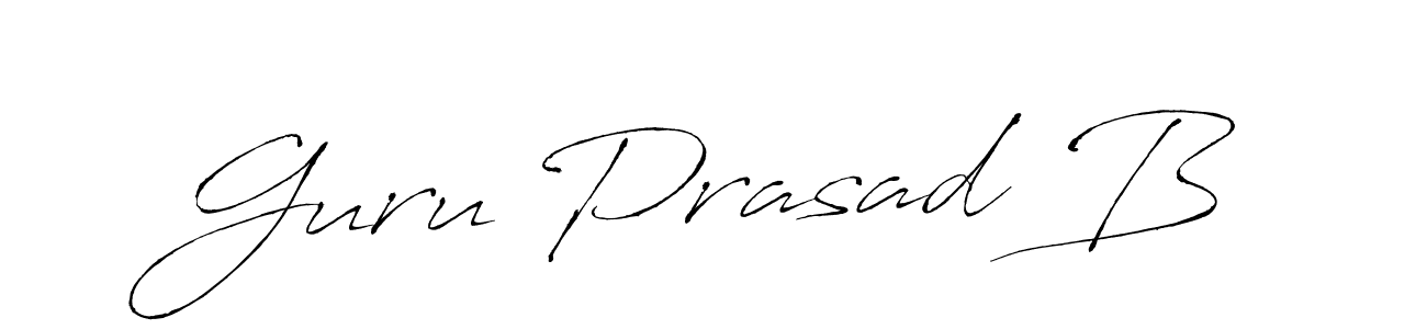 It looks lik you need a new signature style for name Guru Prasad B. Design unique handwritten (Antro_Vectra) signature with our free signature maker in just a few clicks. Guru Prasad B signature style 6 images and pictures png