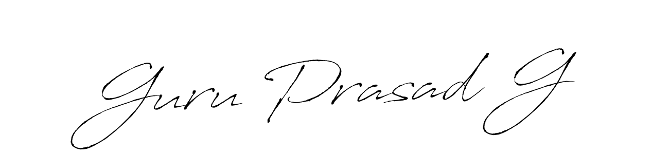 How to make Guru Prasad G signature? Antro_Vectra is a professional autograph style. Create handwritten signature for Guru Prasad G name. Guru Prasad G signature style 6 images and pictures png