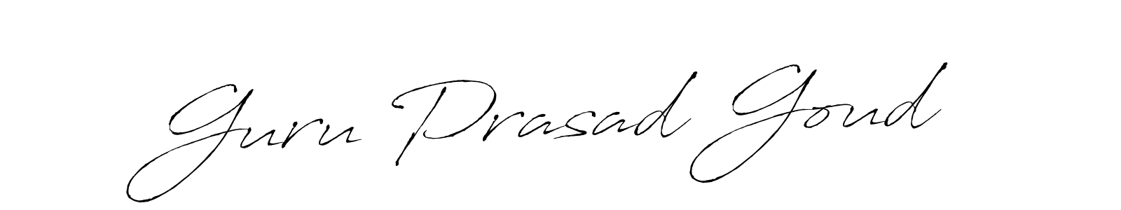 It looks lik you need a new signature style for name Guru Prasad Goud. Design unique handwritten (Antro_Vectra) signature with our free signature maker in just a few clicks. Guru Prasad Goud signature style 6 images and pictures png