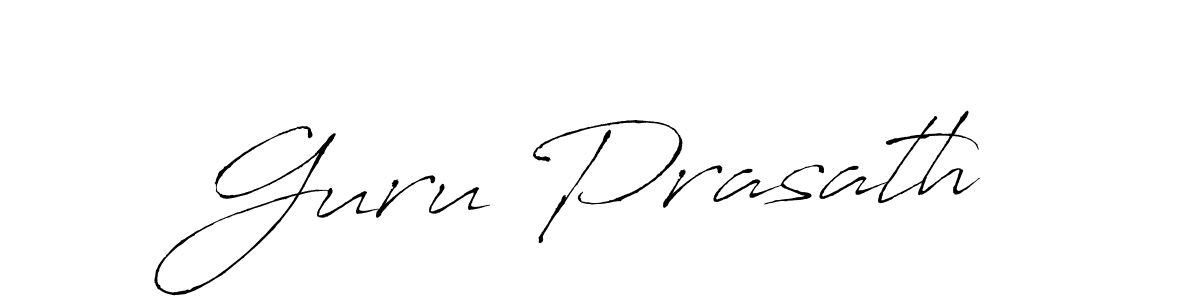 Design your own signature with our free online signature maker. With this signature software, you can create a handwritten (Antro_Vectra) signature for name Guru Prasath. Guru Prasath signature style 6 images and pictures png