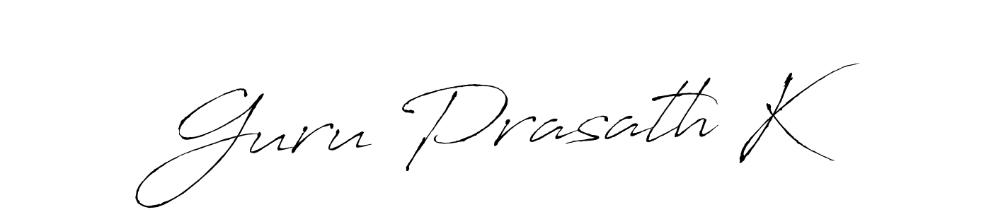 if you are searching for the best signature style for your name Guru Prasath K. so please give up your signature search. here we have designed multiple signature styles  using Antro_Vectra. Guru Prasath K signature style 6 images and pictures png