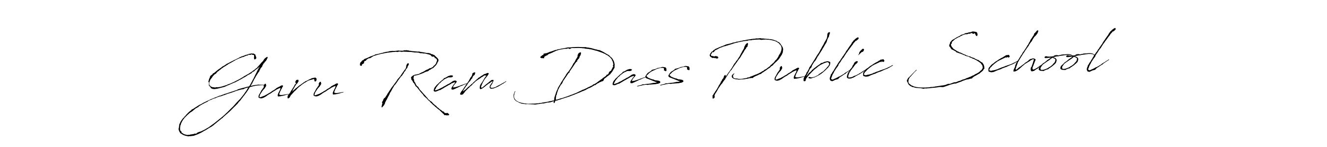 Make a beautiful signature design for name Guru Ram Dass Public School. With this signature (Antro_Vectra) style, you can create a handwritten signature for free. Guru Ram Dass Public School signature style 6 images and pictures png