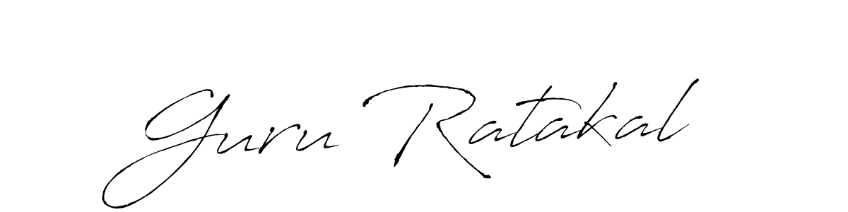 How to make Guru Ratakal name signature. Use Antro_Vectra style for creating short signs online. This is the latest handwritten sign. Guru Ratakal signature style 6 images and pictures png