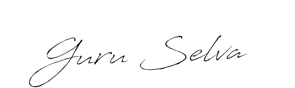 The best way (Antro_Vectra) to make a short signature is to pick only two or three words in your name. The name Guru Selva include a total of six letters. For converting this name. Guru Selva signature style 6 images and pictures png