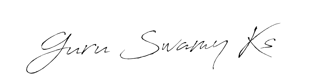 You can use this online signature creator to create a handwritten signature for the name Guru Swamy Ks. This is the best online autograph maker. Guru Swamy Ks signature style 6 images and pictures png