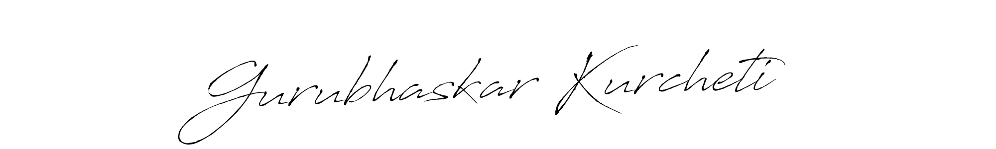Design your own signature with our free online signature maker. With this signature software, you can create a handwritten (Antro_Vectra) signature for name Gurubhaskar Kurcheti. Gurubhaskar Kurcheti signature style 6 images and pictures png