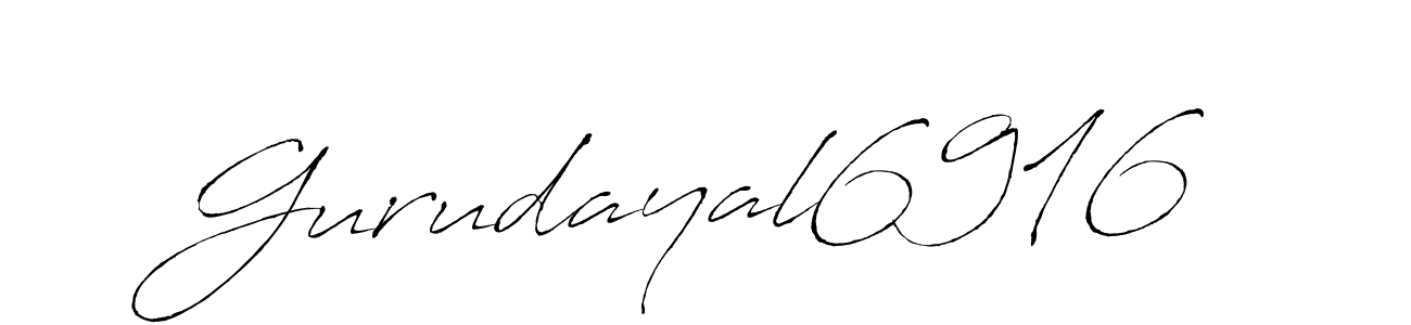 Make a beautiful signature design for name Gurudayal6916. With this signature (Antro_Vectra) style, you can create a handwritten signature for free. Gurudayal6916 signature style 6 images and pictures png
