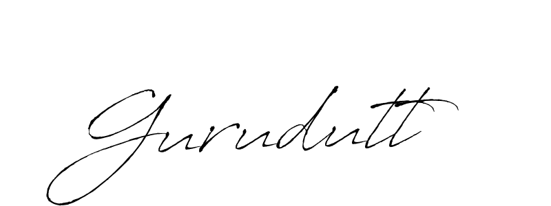 Make a beautiful signature design for name Gurudutt. With this signature (Antro_Vectra) style, you can create a handwritten signature for free. Gurudutt signature style 6 images and pictures png