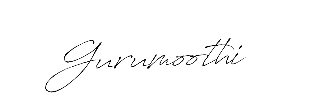 Gurumoothi stylish signature style. Best Handwritten Sign (Antro_Vectra) for my name. Handwritten Signature Collection Ideas for my name Gurumoothi. Gurumoothi signature style 6 images and pictures png