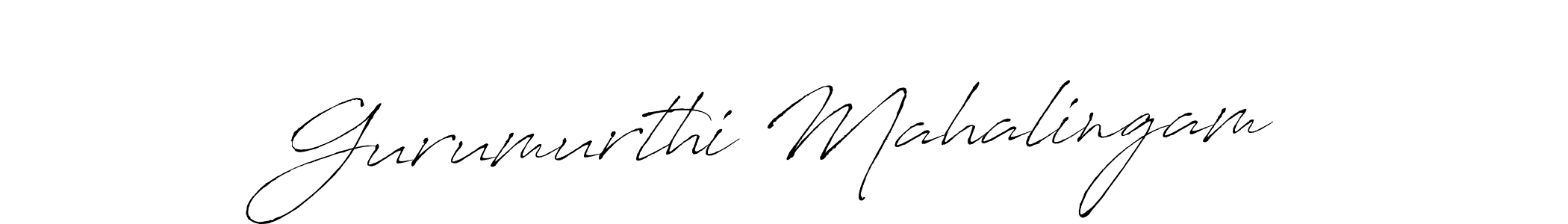 Design your own signature with our free online signature maker. With this signature software, you can create a handwritten (Antro_Vectra) signature for name Gurumurthi Mahalingam. Gurumurthi Mahalingam signature style 6 images and pictures png