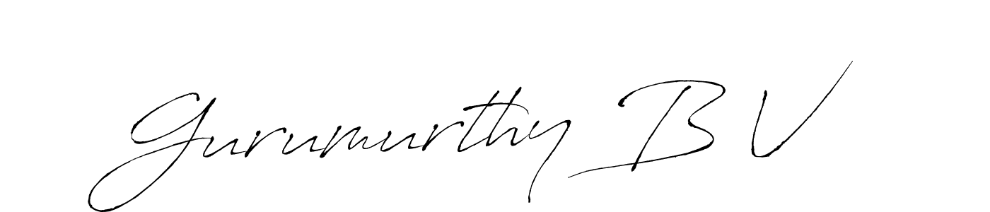 Also we have Gurumurthy B V name is the best signature style. Create professional handwritten signature collection using Antro_Vectra autograph style. Gurumurthy B V signature style 6 images and pictures png