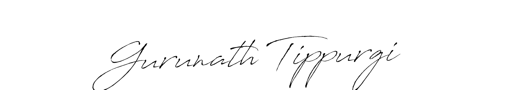 Design your own signature with our free online signature maker. With this signature software, you can create a handwritten (Antro_Vectra) signature for name Gurunath Tippurgi. Gurunath Tippurgi signature style 6 images and pictures png
