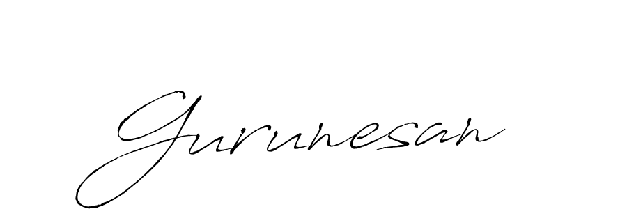 Make a beautiful signature design for name Gurunesan. With this signature (Antro_Vectra) style, you can create a handwritten signature for free. Gurunesan signature style 6 images and pictures png
