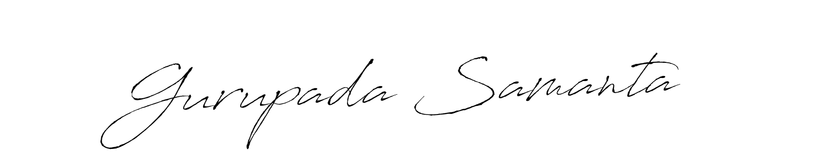 You should practise on your own different ways (Antro_Vectra) to write your name (Gurupada Samanta) in signature. don't let someone else do it for you. Gurupada Samanta signature style 6 images and pictures png