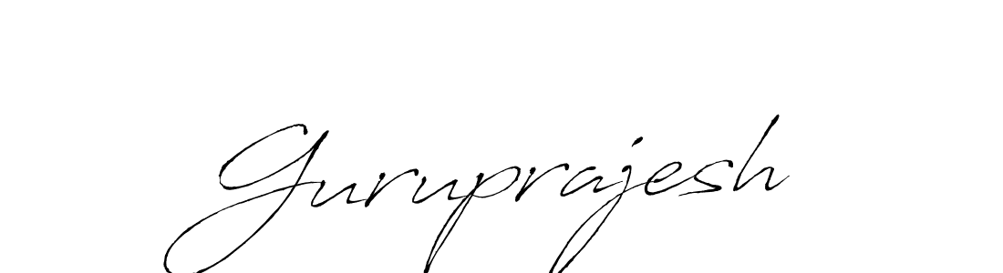 Design your own signature with our free online signature maker. With this signature software, you can create a handwritten (Antro_Vectra) signature for name Guruprajesh. Guruprajesh signature style 6 images and pictures png