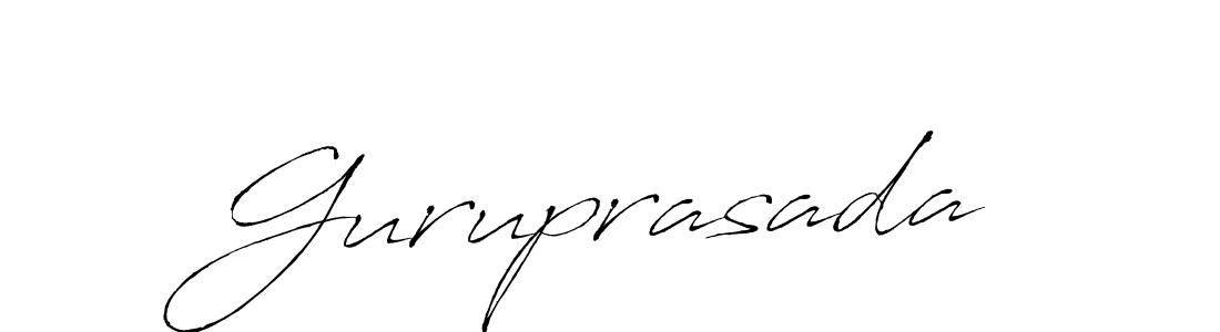 Design your own signature with our free online signature maker. With this signature software, you can create a handwritten (Antro_Vectra) signature for name Guruprasada. Guruprasada signature style 6 images and pictures png