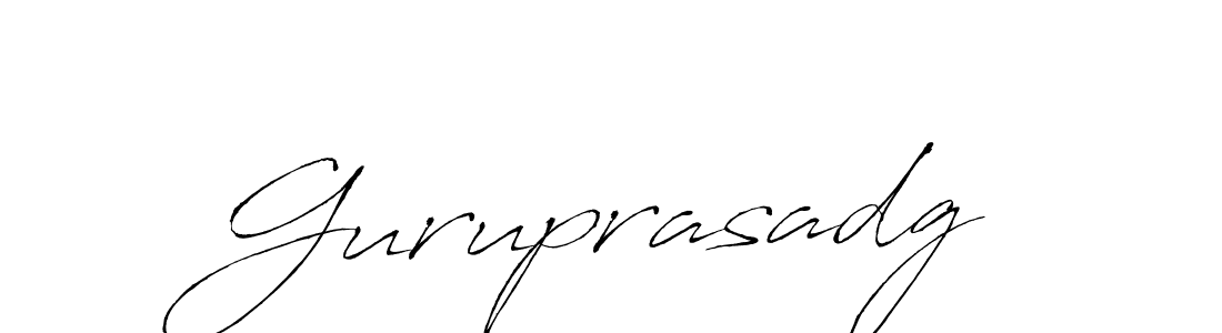 How to make Guruprasadg signature? Antro_Vectra is a professional autograph style. Create handwritten signature for Guruprasadg name. Guruprasadg signature style 6 images and pictures png