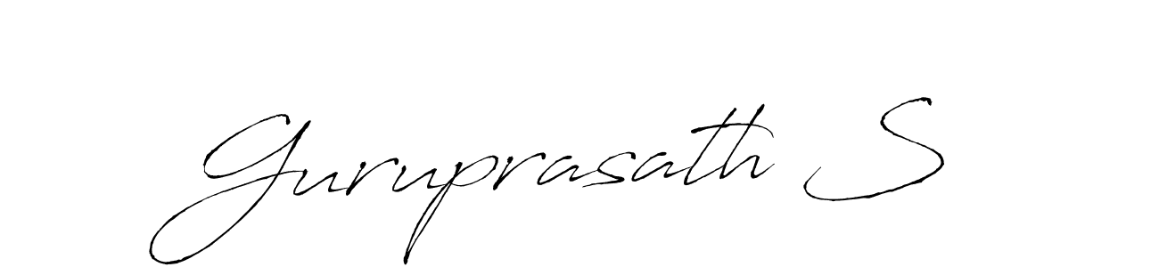 Make a short Guruprasath S signature style. Manage your documents anywhere anytime using Antro_Vectra. Create and add eSignatures, submit forms, share and send files easily. Guruprasath S signature style 6 images and pictures png