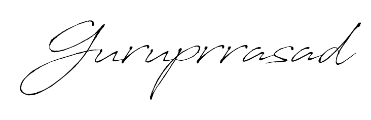 Upgrade your professional image with Guruprrasad signature created with Antro_Vectra font. Fast, free, and watermark-free download. Guruprrasad signature style 6 images and pictures png