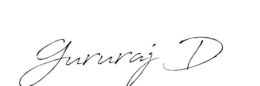 Also we have Gururaj D name is the best signature style. Create professional handwritten signature collection using Antro_Vectra autograph style. Gururaj D signature style 6 images and pictures png
