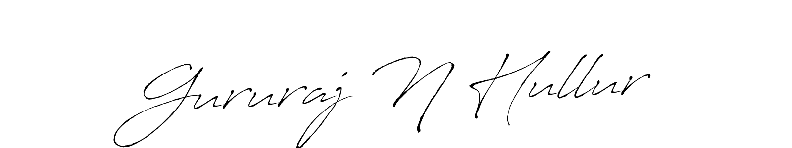 Design your own signature with our free online signature maker. With this signature software, you can create a handwritten (Antro_Vectra) signature for name Gururaj N Hullur. Gururaj N Hullur signature style 6 images and pictures png