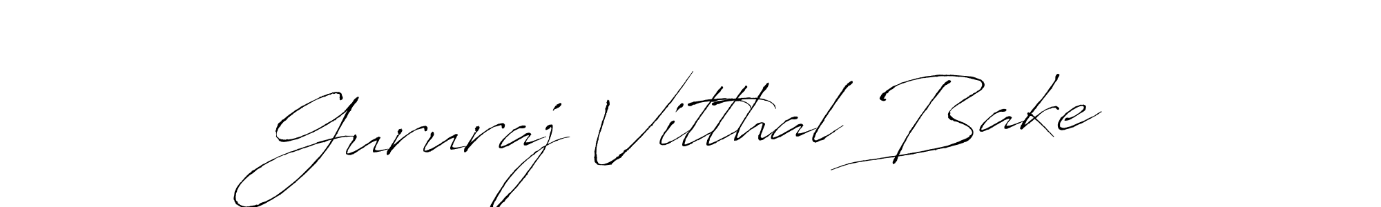 Also we have Gururaj Vitthal Bake name is the best signature style. Create professional handwritten signature collection using Antro_Vectra autograph style. Gururaj Vitthal Bake signature style 6 images and pictures png