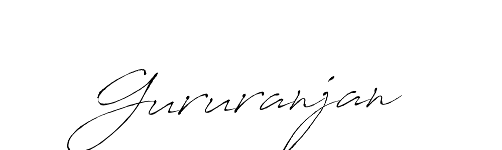 How to make Gururanjan name signature. Use Antro_Vectra style for creating short signs online. This is the latest handwritten sign. Gururanjan signature style 6 images and pictures png