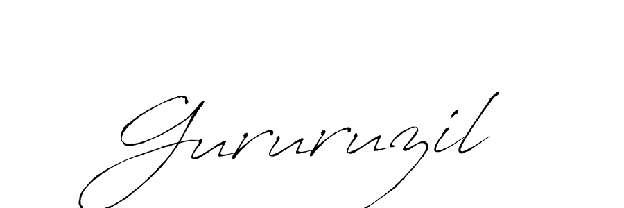 if you are searching for the best signature style for your name Gururuzil. so please give up your signature search. here we have designed multiple signature styles  using Antro_Vectra. Gururuzil signature style 6 images and pictures png