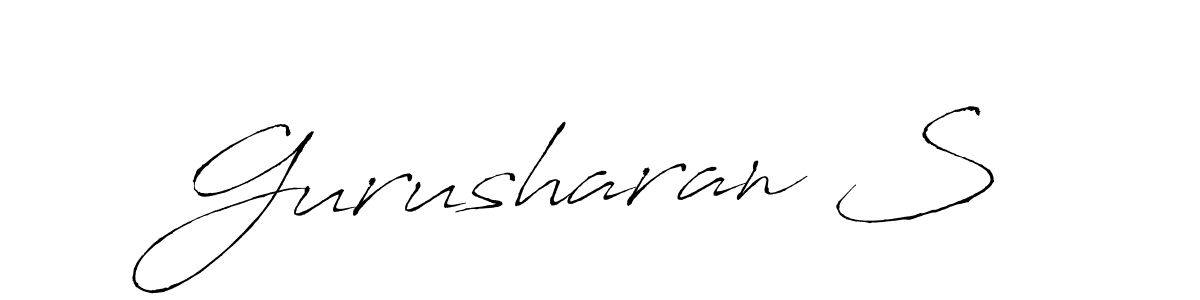 Also You can easily find your signature by using the search form. We will create Gurusharan S name handwritten signature images for you free of cost using Antro_Vectra sign style. Gurusharan S signature style 6 images and pictures png