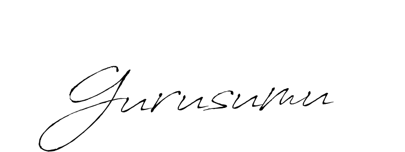 How to make Gurusumu name signature. Use Antro_Vectra style for creating short signs online. This is the latest handwritten sign. Gurusumu signature style 6 images and pictures png