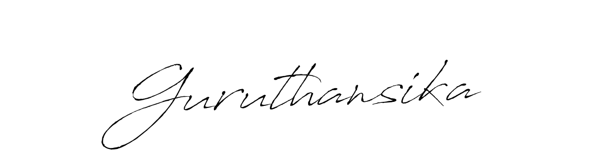 Once you've used our free online signature maker to create your best signature Antro_Vectra style, it's time to enjoy all of the benefits that Guruthansika name signing documents. Guruthansika signature style 6 images and pictures png