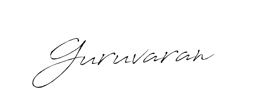 Design your own signature with our free online signature maker. With this signature software, you can create a handwritten (Antro_Vectra) signature for name Guruvaran. Guruvaran signature style 6 images and pictures png