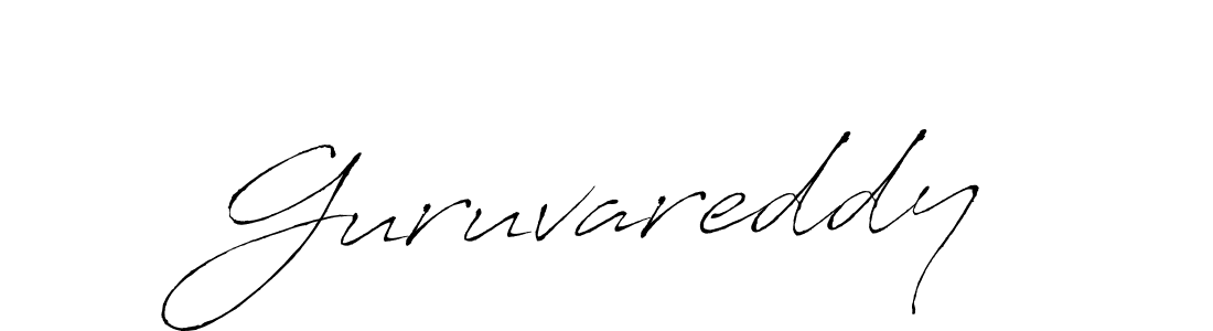 The best way (Antro_Vectra) to make a short signature is to pick only two or three words in your name. The name Guruvareddy include a total of six letters. For converting this name. Guruvareddy signature style 6 images and pictures png