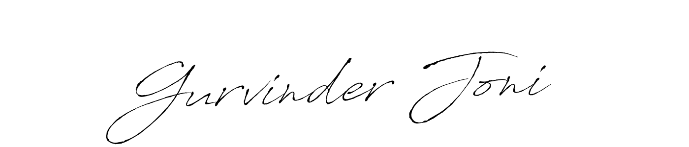 Also we have Gurvinder Joni name is the best signature style. Create professional handwritten signature collection using Antro_Vectra autograph style. Gurvinder Joni signature style 6 images and pictures png