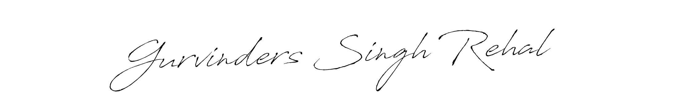 Design your own signature with our free online signature maker. With this signature software, you can create a handwritten (Antro_Vectra) signature for name Gurvinders Singh Rehal. Gurvinders Singh Rehal signature style 6 images and pictures png