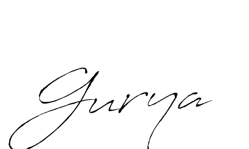 Design your own signature with our free online signature maker. With this signature software, you can create a handwritten (Antro_Vectra) signature for name Gurya. Gurya signature style 6 images and pictures png
