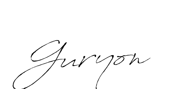 Once you've used our free online signature maker to create your best signature Antro_Vectra style, it's time to enjoy all of the benefits that Guryon name signing documents. Guryon signature style 6 images and pictures png