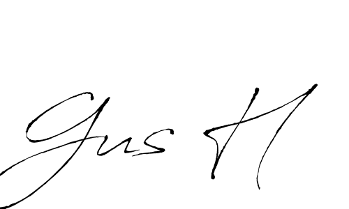 You should practise on your own different ways (Antro_Vectra) to write your name (Gus H) in signature. don't let someone else do it for you. Gus H signature style 6 images and pictures png