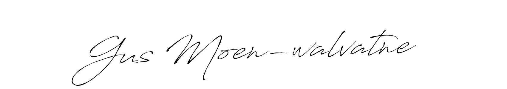 Design your own signature with our free online signature maker. With this signature software, you can create a handwritten (Antro_Vectra) signature for name Gus Moen-walvatne. Gus Moen-walvatne signature style 6 images and pictures png