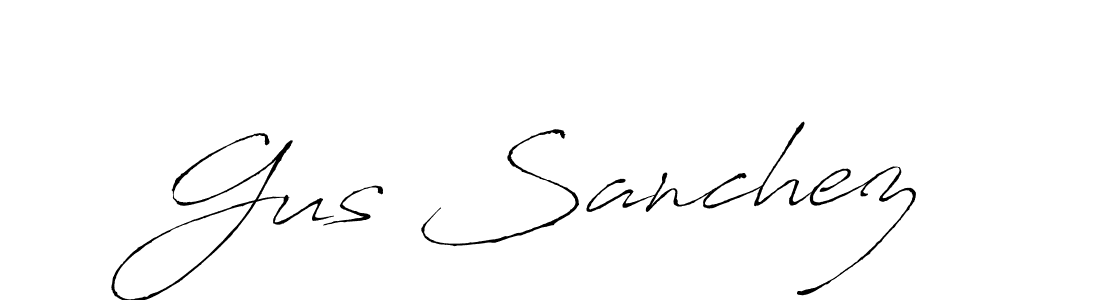 How to make Gus Sanchez name signature. Use Antro_Vectra style for creating short signs online. This is the latest handwritten sign. Gus Sanchez signature style 6 images and pictures png