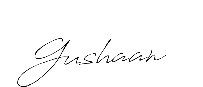Also we have Gushaan name is the best signature style. Create professional handwritten signature collection using Antro_Vectra autograph style. Gushaan signature style 6 images and pictures png